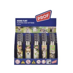 Αναπτήρας Prof Kitten και Puppies Round 50τμχ